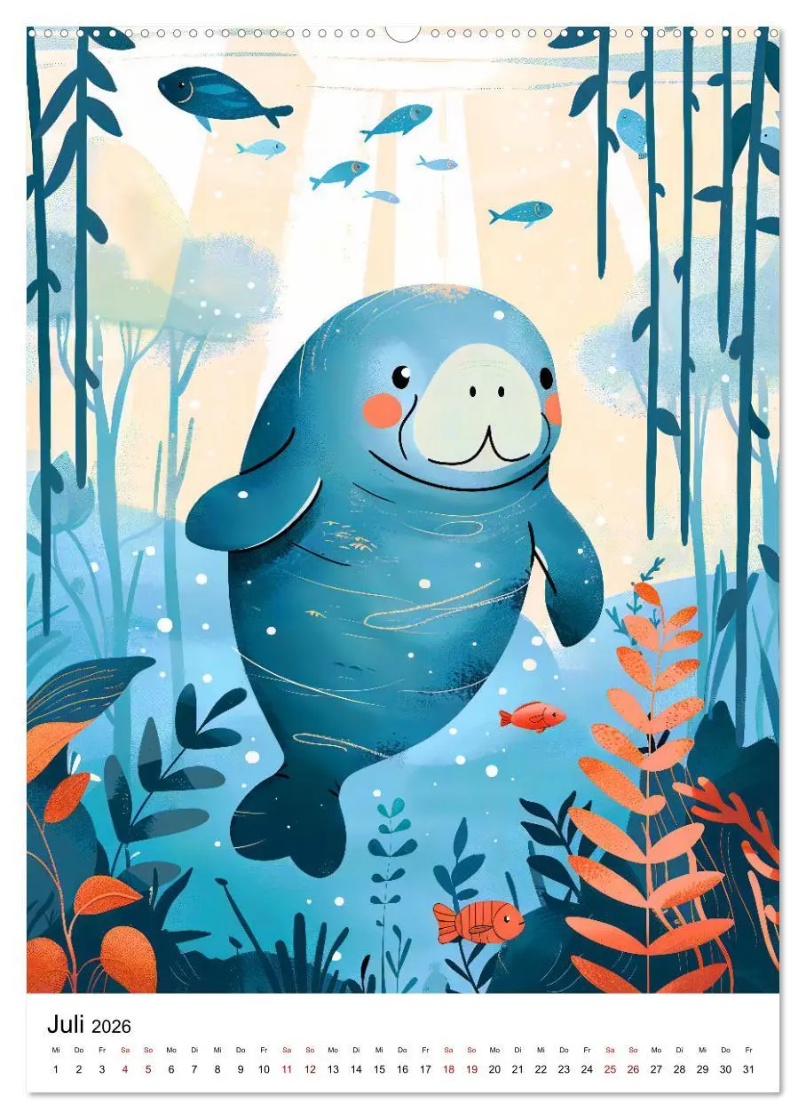 Bild: 9783516260113 | Niedliche Meerestiere - Zauberhafte Meeresbewohner im Boho-Stil...