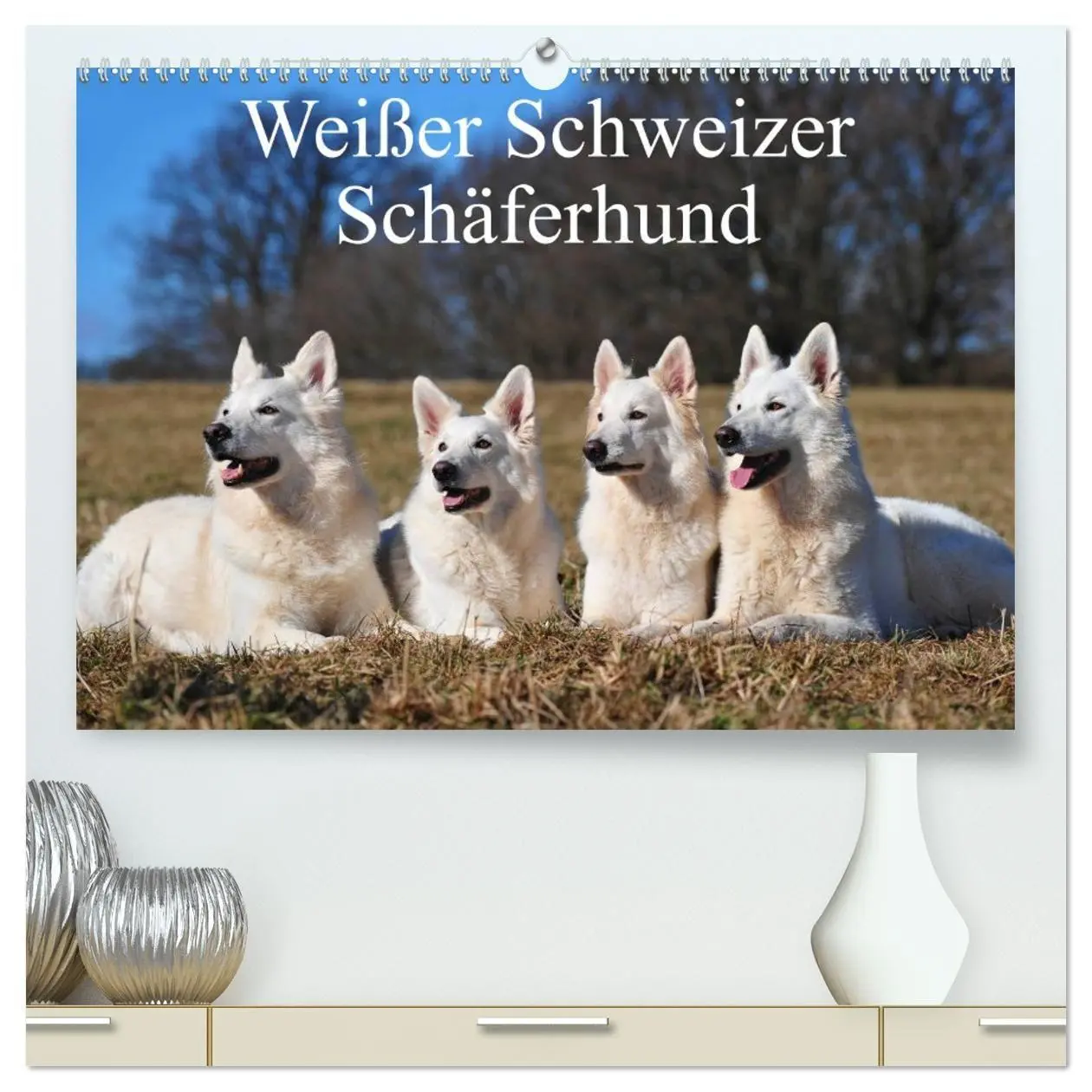 Cover: 9783594170113 | Weißer Schweizer Schäferhund (hochwertiger Premium Wandkalender...