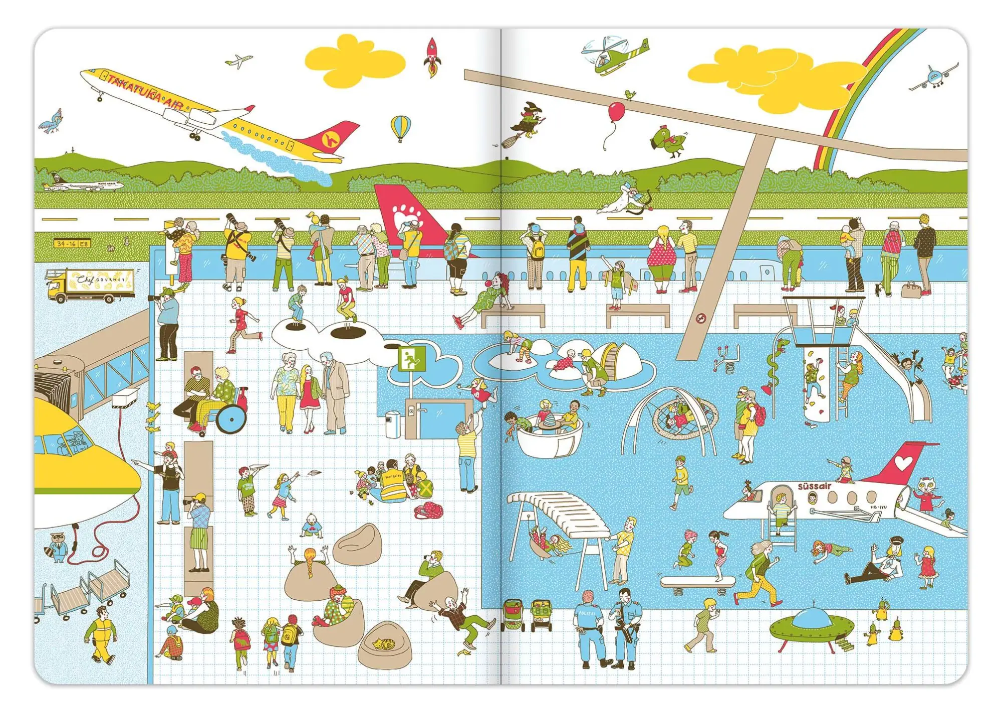 Bild: 9783952480113 | Das Flughafen Wimmelbuch | Beatrice Kaufmann | Buch | 16 S. | Deutsch