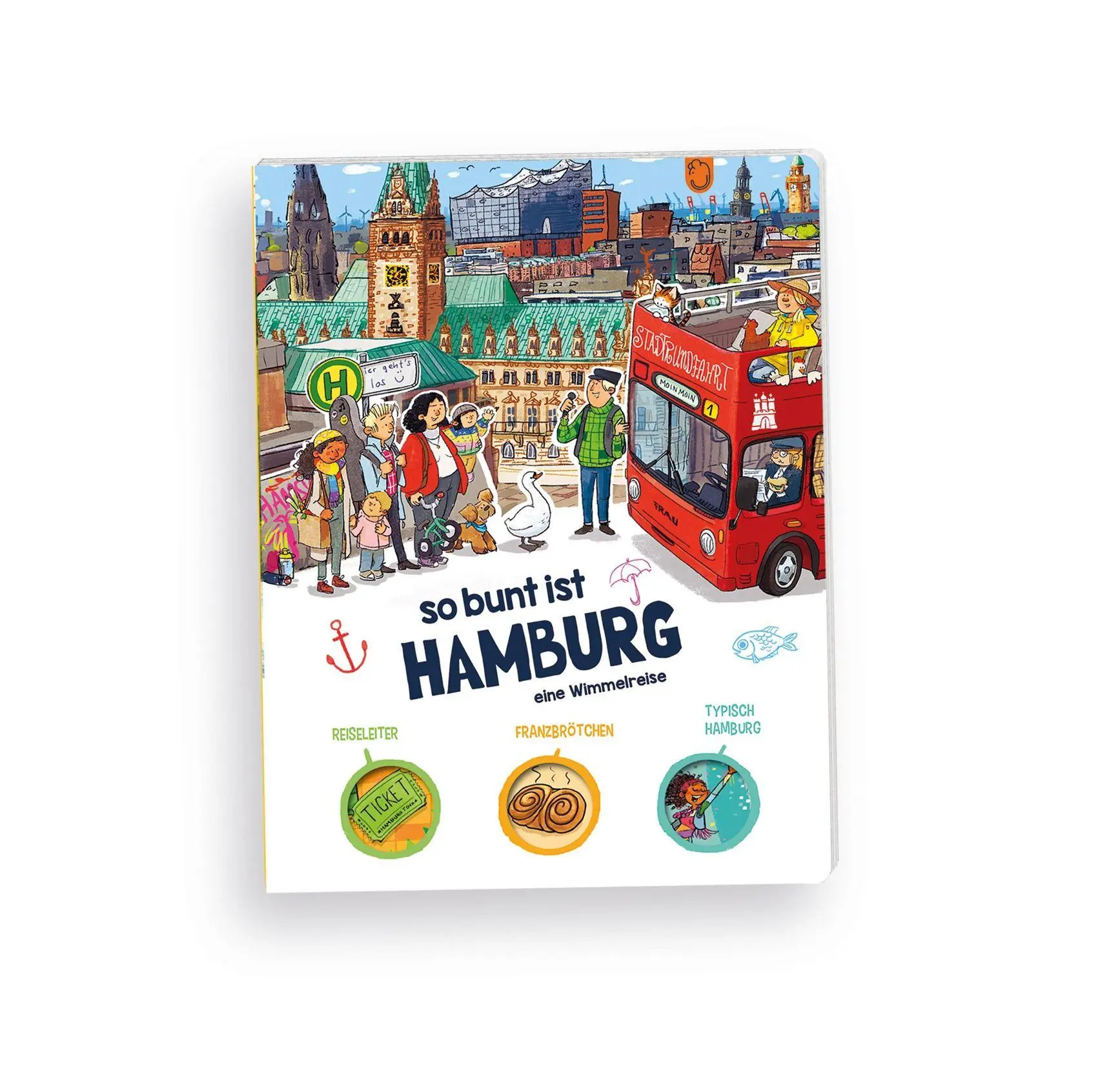 Cover: 9783988980113 | Hamburg Wimmelbuch | So bunt ist Hamburg - eine Wimmelreise | Weber