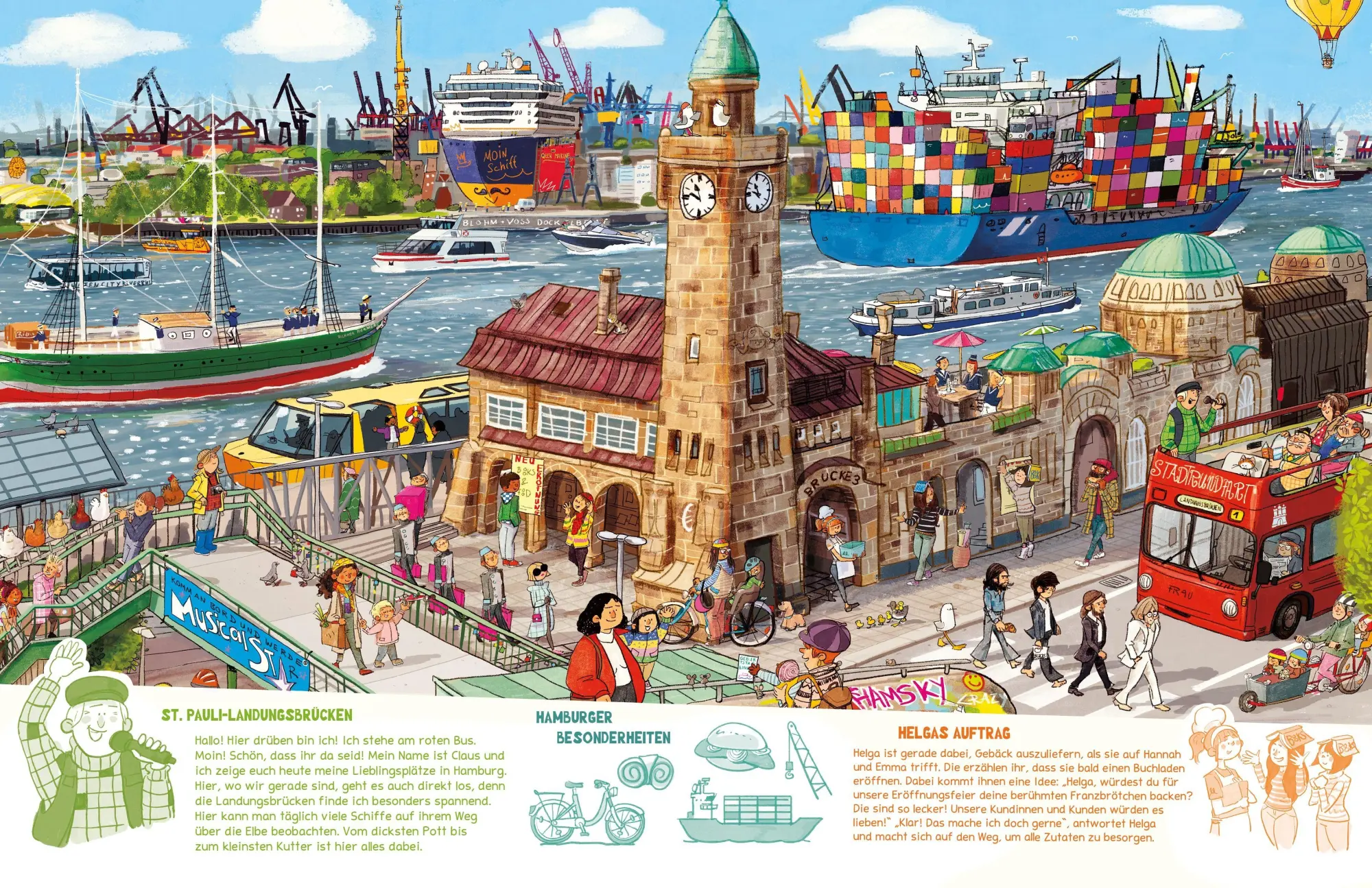 Bild: 9783988980113 | Hamburg Wimmelbuch | So bunt ist Hamburg - eine Wimmelreise | Weber