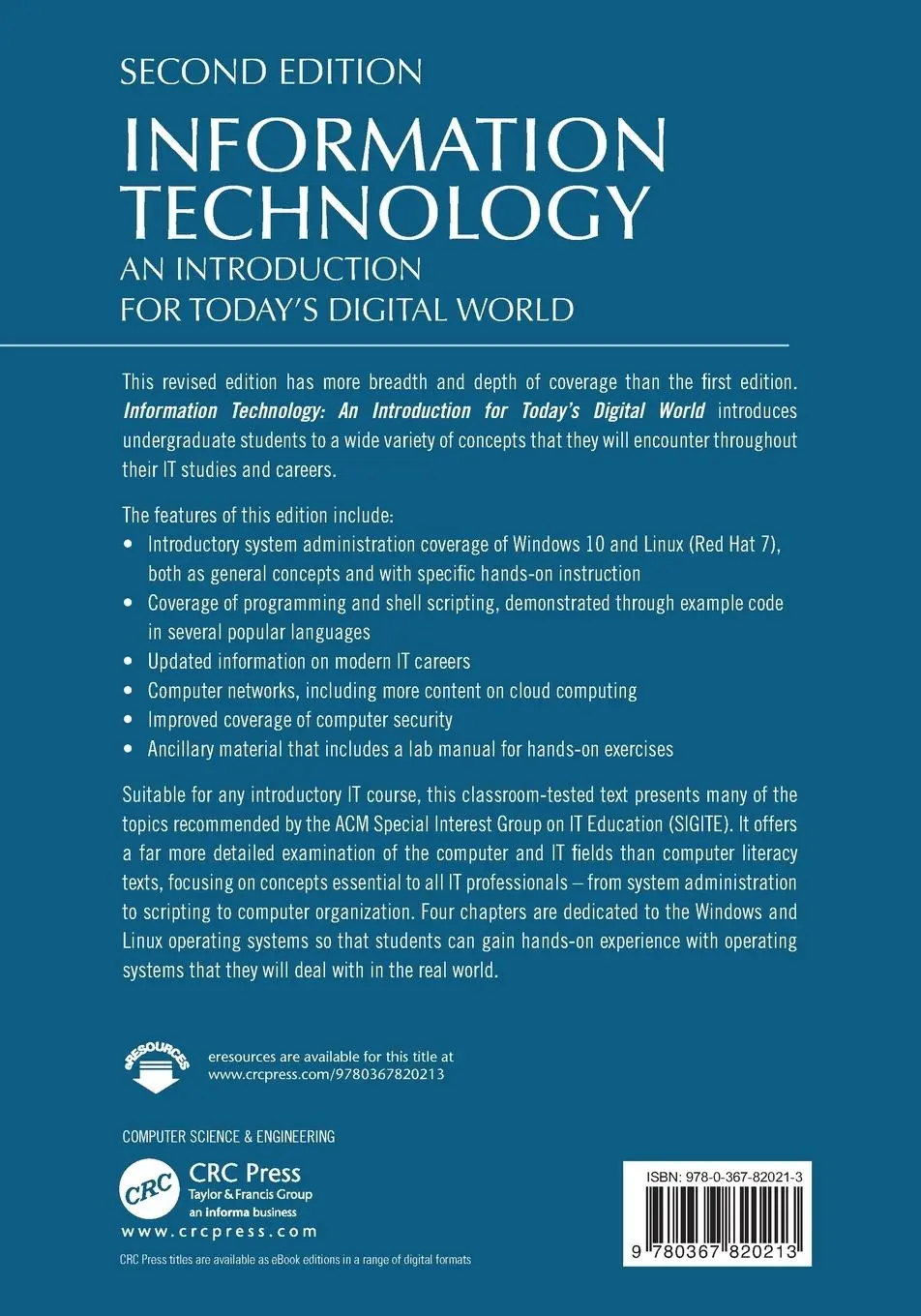 Rückseite: 9780367820213 | Information Technology | An Introduction for Today's Digital World