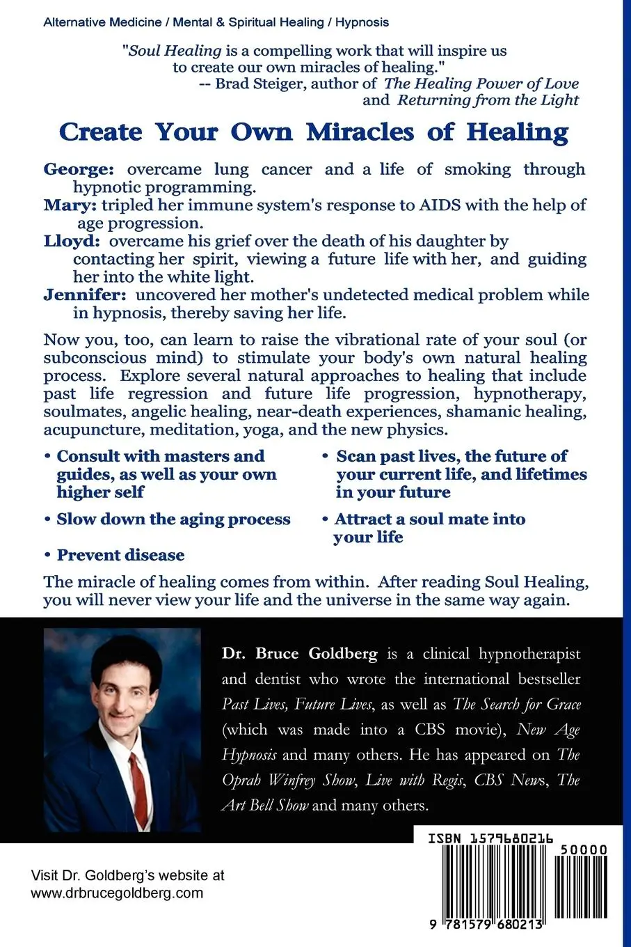 Rückseite: 9781579680213 | Soul Healing | Bruce Goldberg | Taschenbuch | Kartoniert / Broschiert
