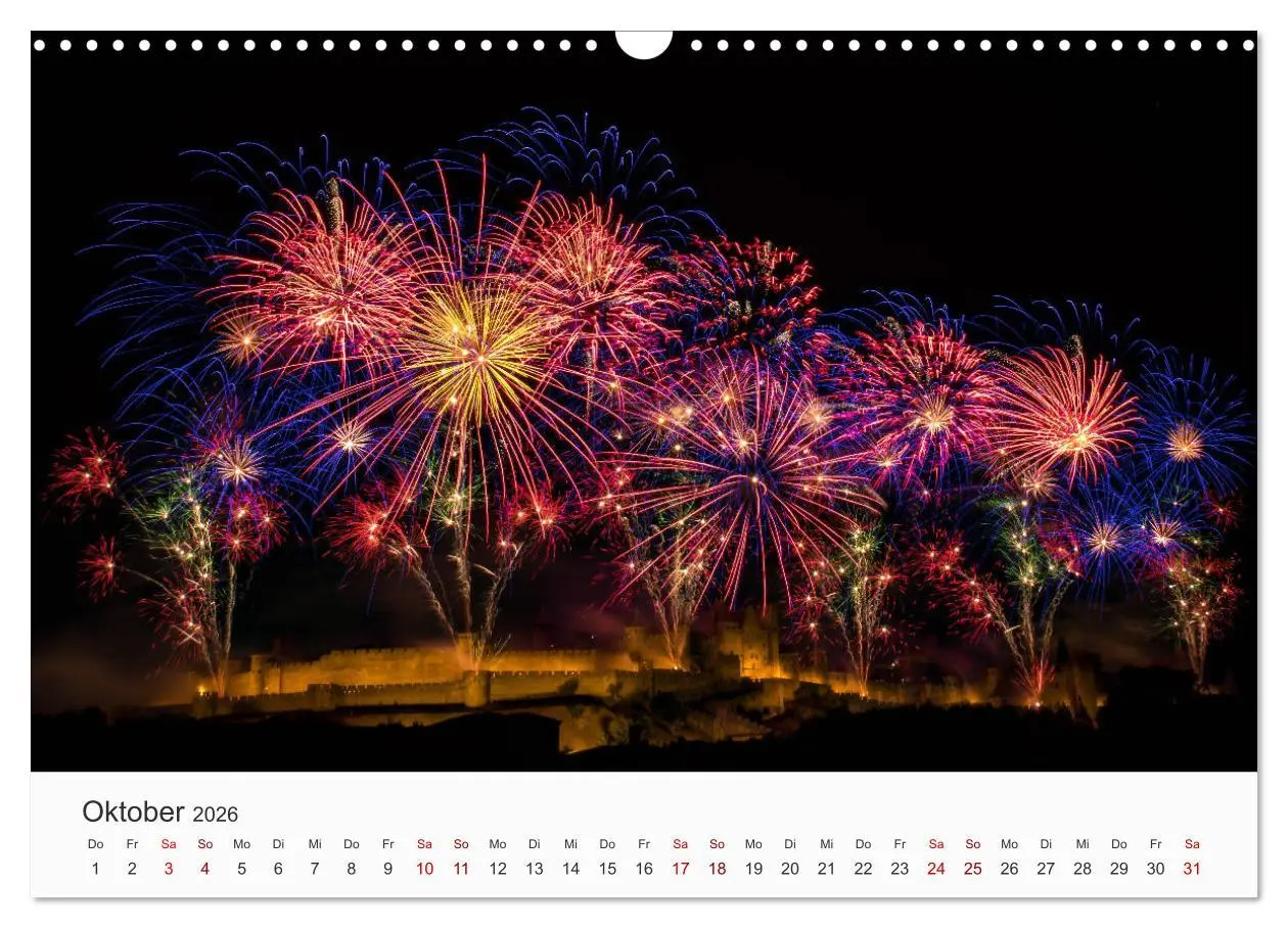 Bild: 9783457780213 | Feuerwerke - Kunstwerke am Himmel (Wandkalender 2026 DIN A3 quer),...