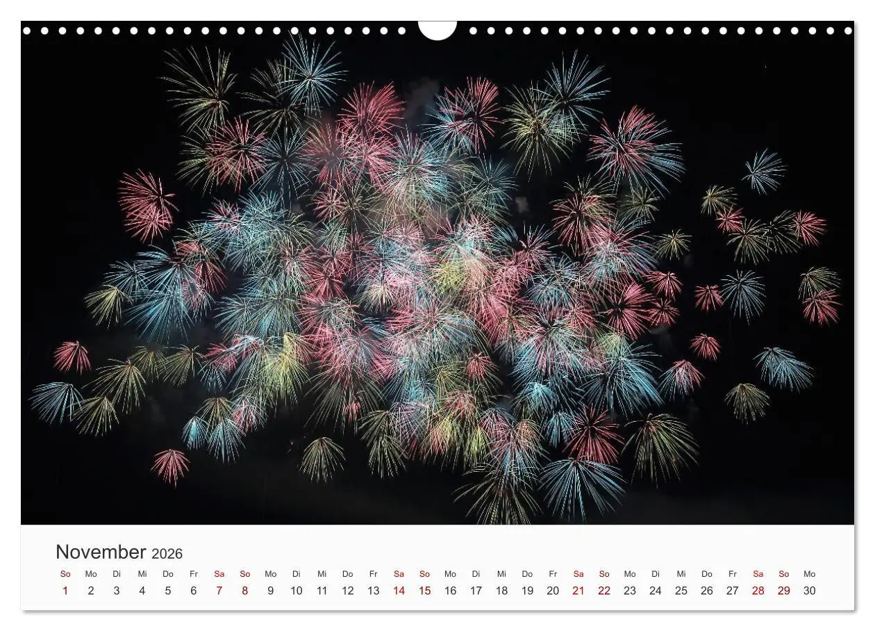 Bild: 9783457780213 | Feuerwerke - Kunstwerke am Himmel (Wandkalender 2026 DIN A3 quer),...