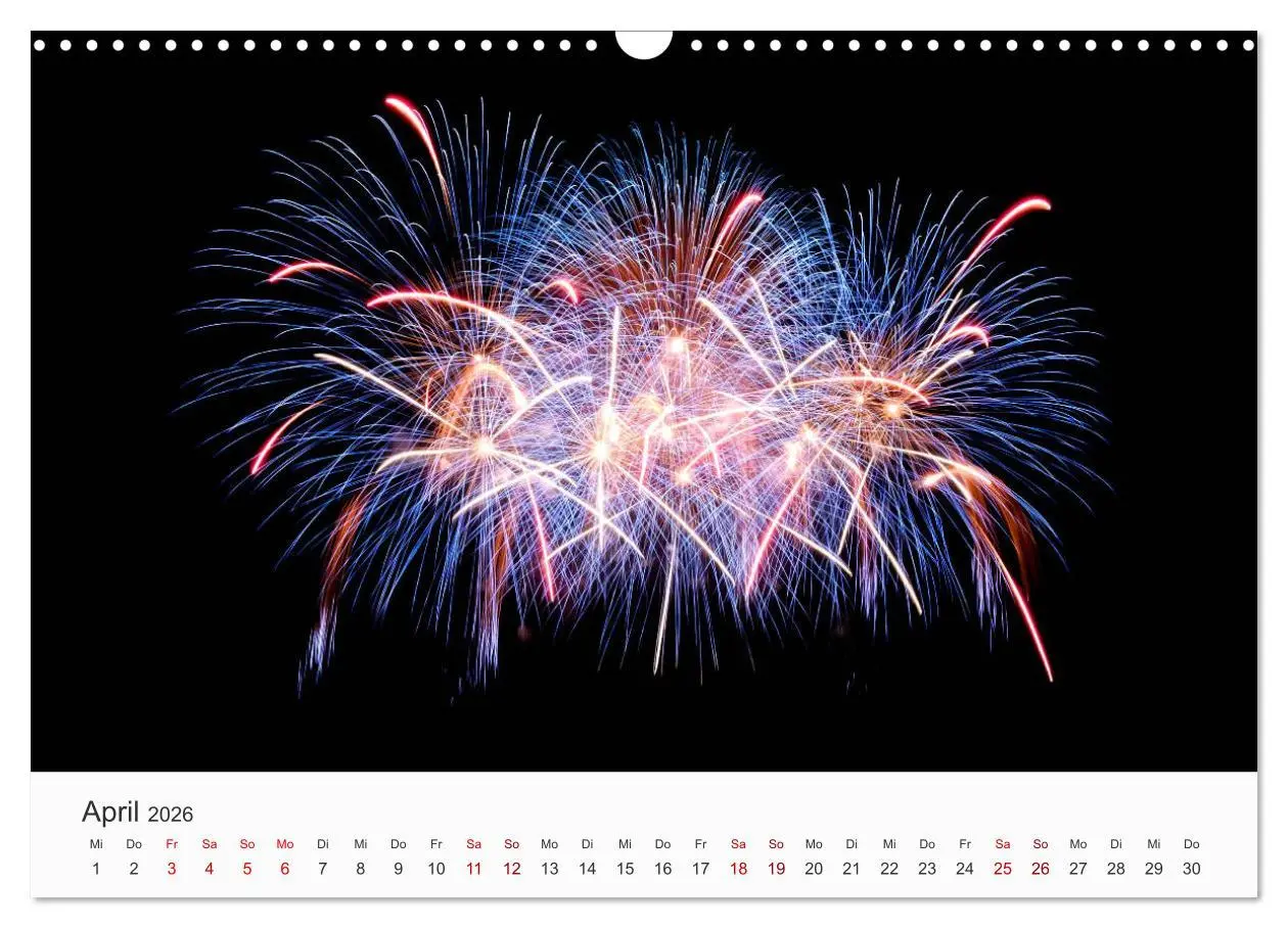 Bild: 9783457780213 | Feuerwerke - Kunstwerke am Himmel (Wandkalender 2026 DIN A3 quer),...
