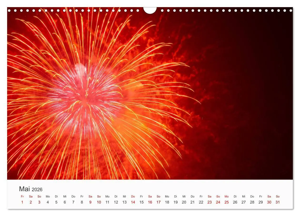Bild: 9783457780213 | Feuerwerke - Kunstwerke am Himmel (Wandkalender 2026 DIN A3 quer),...
