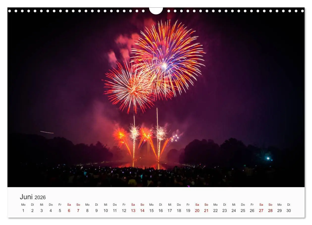 Bild: 9783457780213 | Feuerwerke - Kunstwerke am Himmel (Wandkalender 2026 DIN A3 quer),...