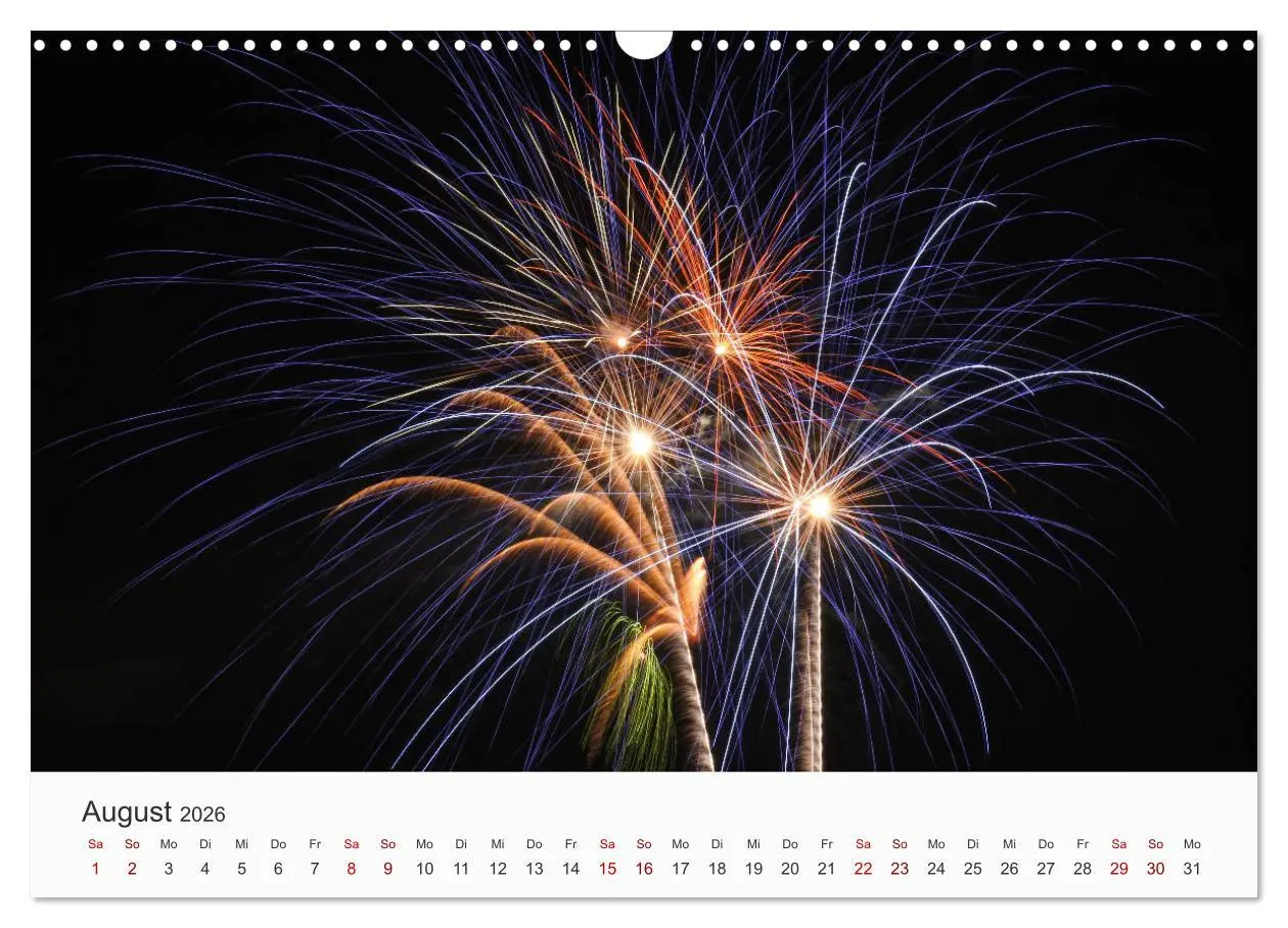 Bild: 9783457780213 | Feuerwerke - Kunstwerke am Himmel (Wandkalender 2026 DIN A3 quer),...