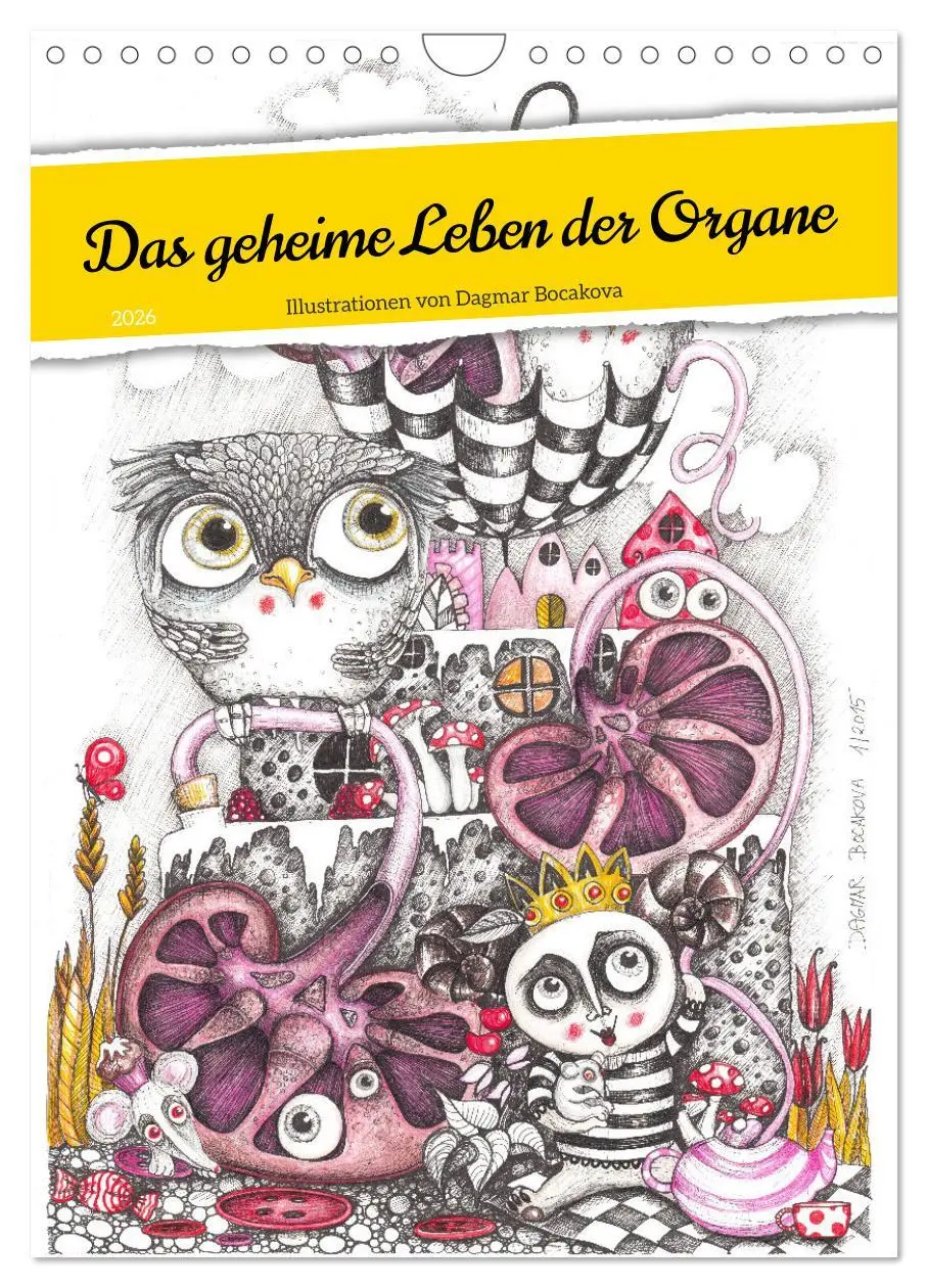 Cover: 9783516320213 | Das geheime Leben der Organe (Wandkalender 2026 DIN A4 hoch),...