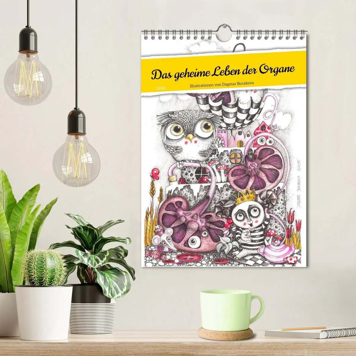 Bild: 9783516320213 | Das geheime Leben der Organe (Wandkalender 2026 DIN A4 hoch),...
