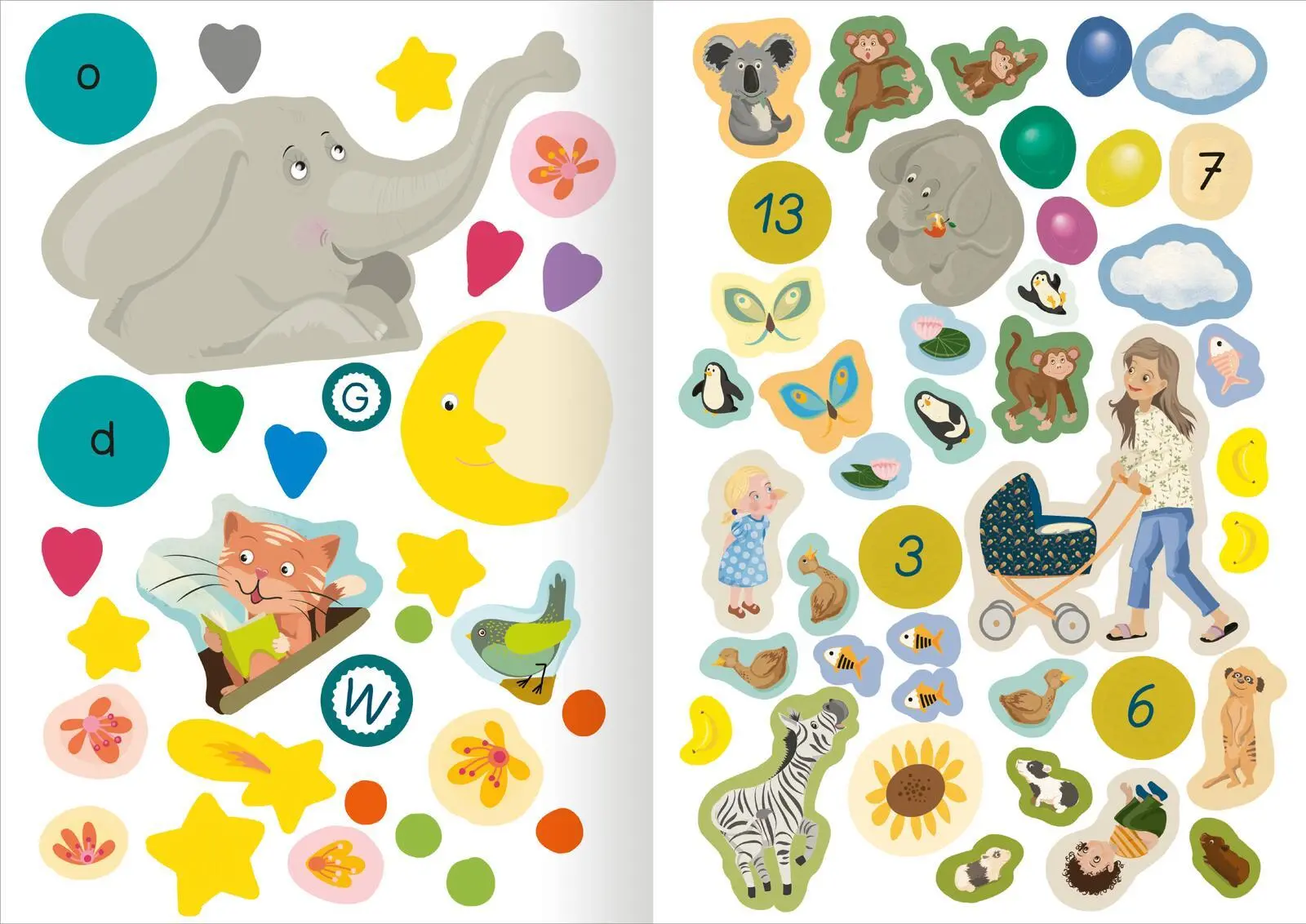 Bild: 9783845860213 | Schulstart-Sticker-Poster Buchstaben &amp; Zahlen | Katja Jäger | Buch