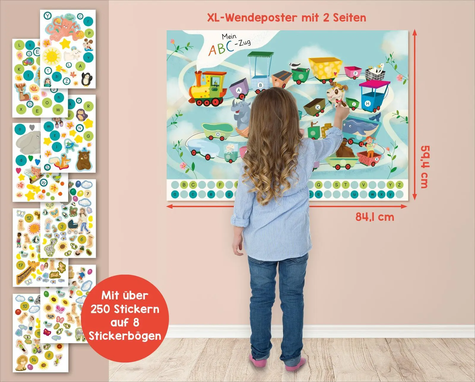 Bild: 9783845860213 | Schulstart-Sticker-Poster Buchstaben &amp; Zahlen | Katja Jäger | Buch