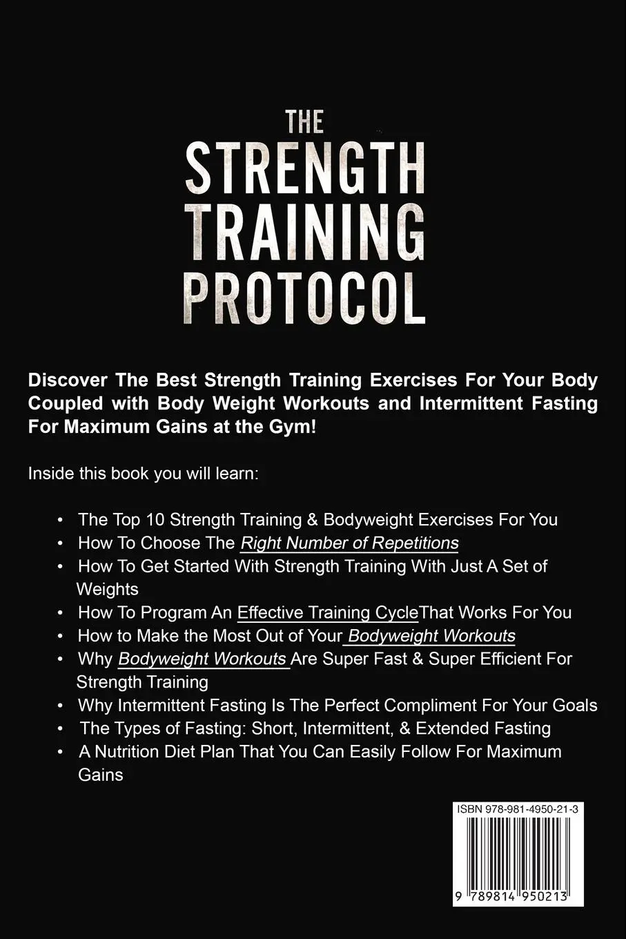 Rückseite: 9789814950213 | Strength Training For Fat Loss - Protocol | Logan Legend | Taschenbuch