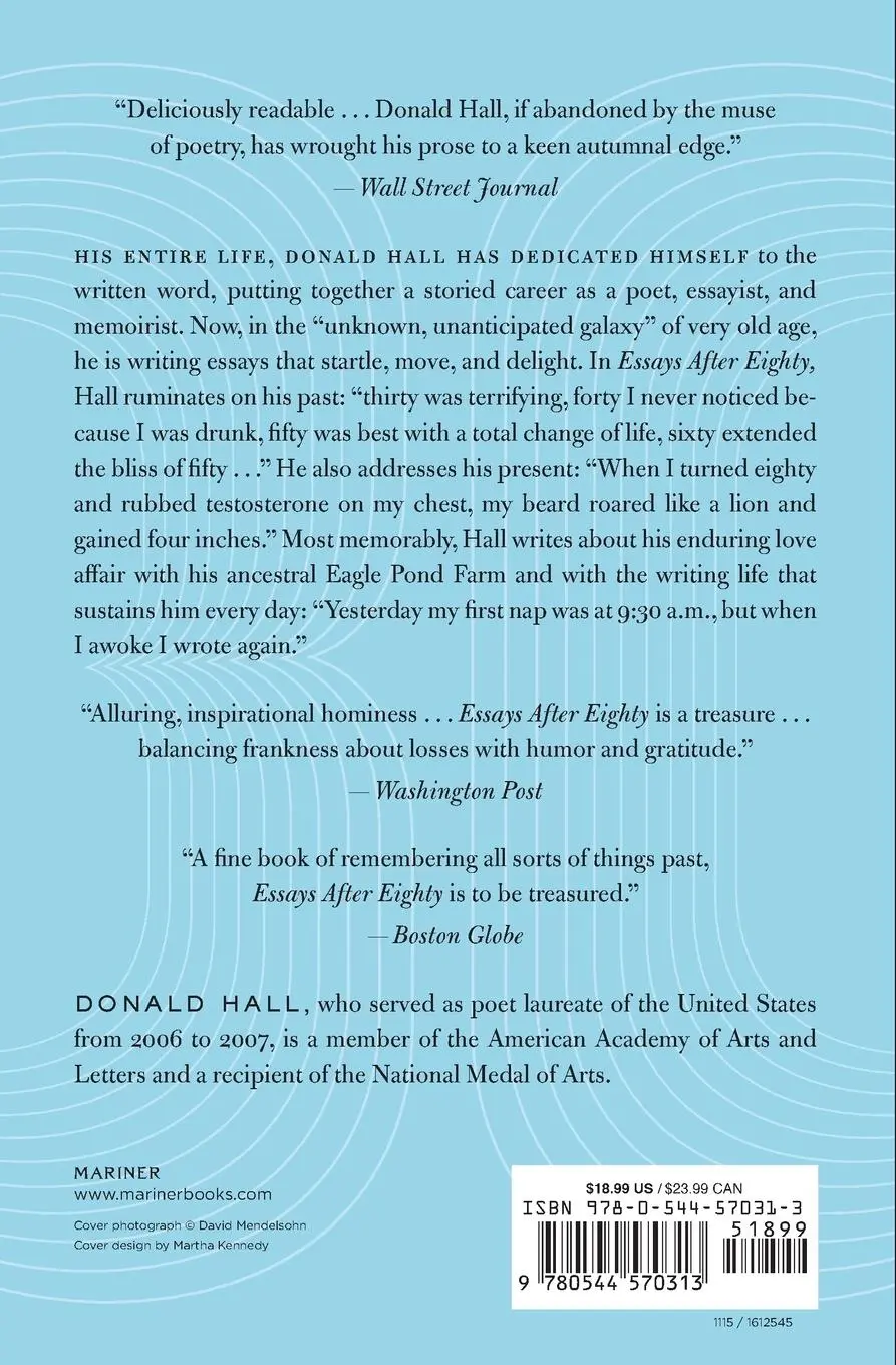 Rückseite: 9780544570313 | Essays After Eighty | Donald Hall | Taschenbuch | Englisch | 2015