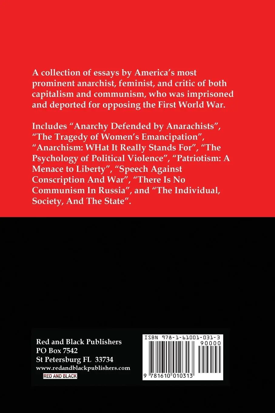 Rückseite: 9781610010313 | Writings of Emma Goldman: Essays on Anarchism, Feminism, Socialism,...