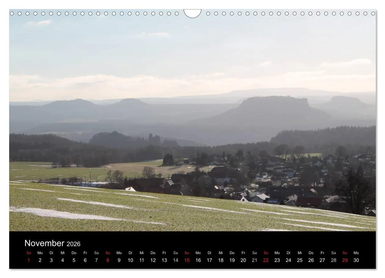 Bild: 9783516170313 | Die sächsische Schweiz 2026 (Wandkalender 2026 DIN A3 quer),...