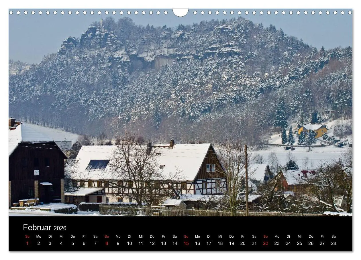 Bild: 9783516170313 | Die sächsische Schweiz 2026 (Wandkalender 2026 DIN A3 quer),...