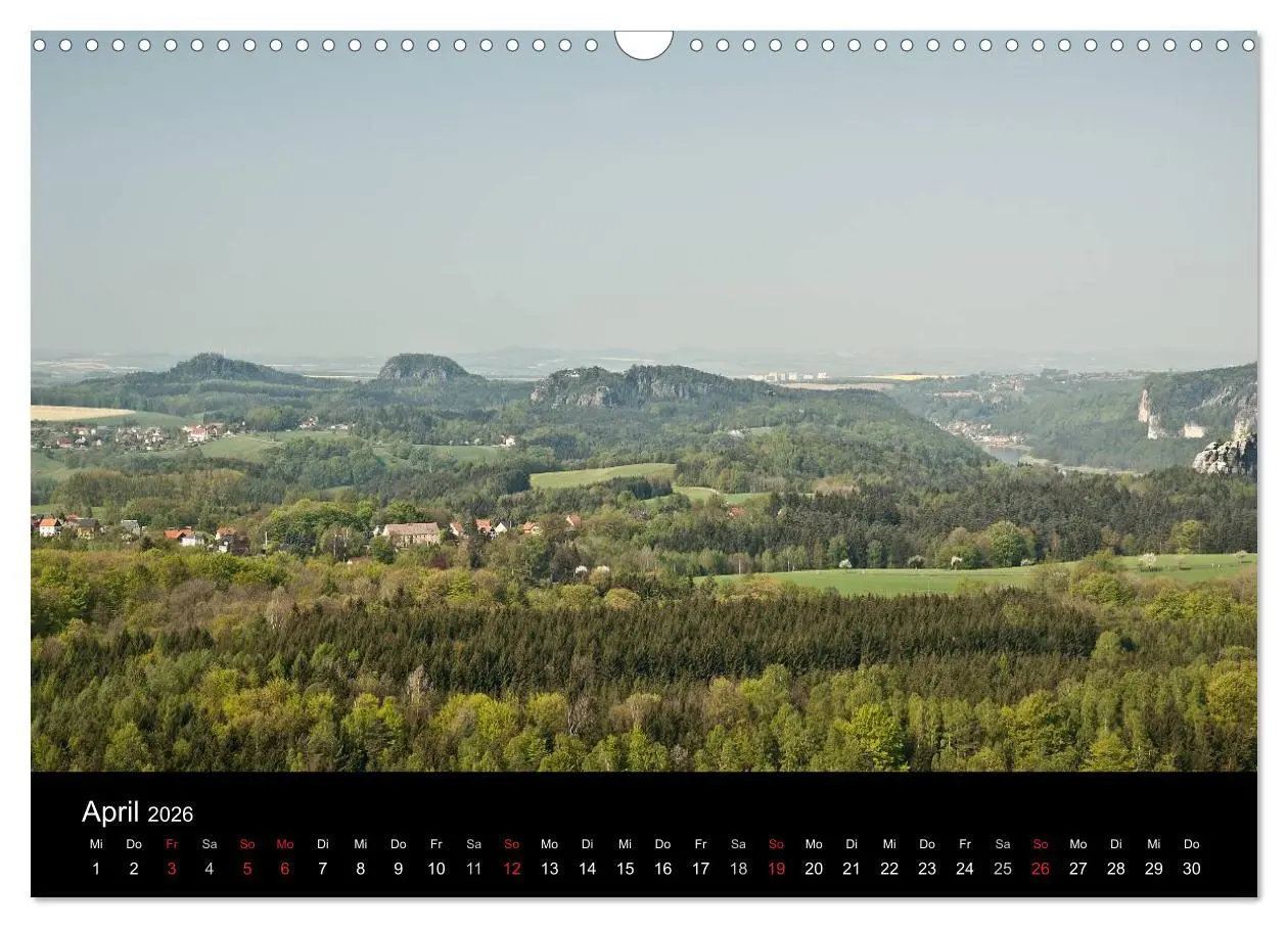 Bild: 9783516170313 | Die sächsische Schweiz 2026 (Wandkalender 2026 DIN A3 quer),...