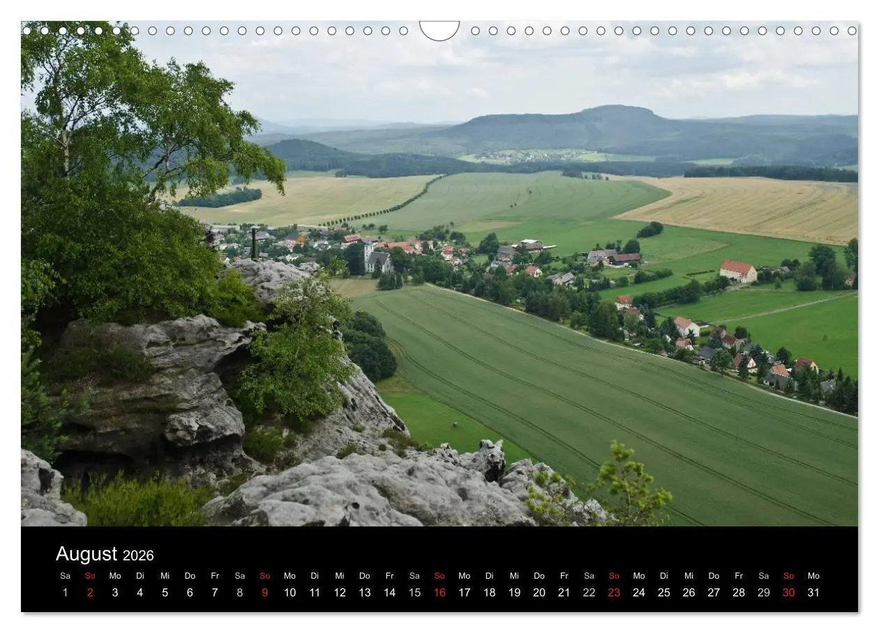 Bild: 9783516170313 | Die sächsische Schweiz 2026 (Wandkalender 2026 DIN A3 quer),...