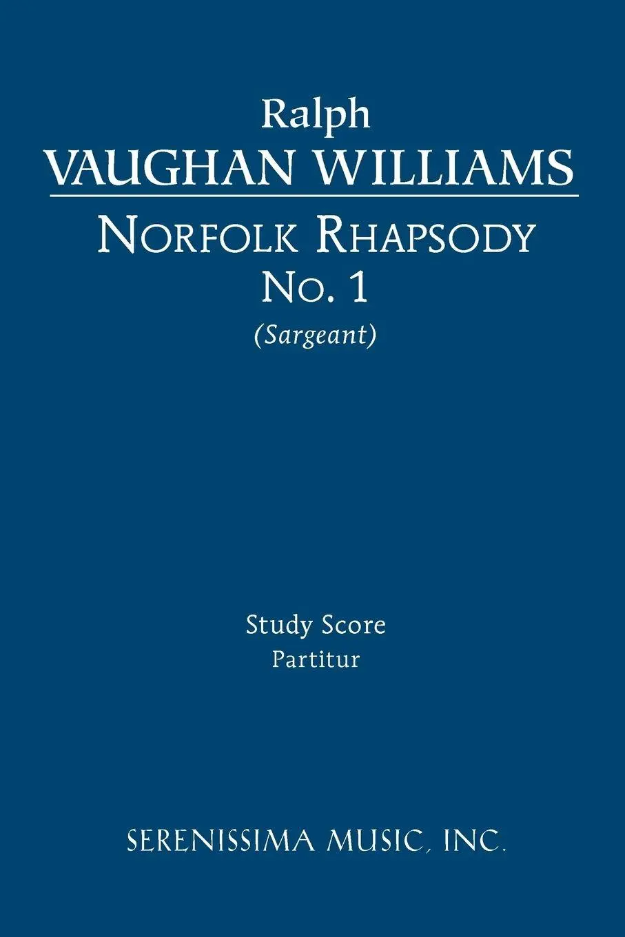 Cover: 9781608740413 | Norfolk Rhapsody No.1 | Study score | Ralph Vaughan Williams | Buch