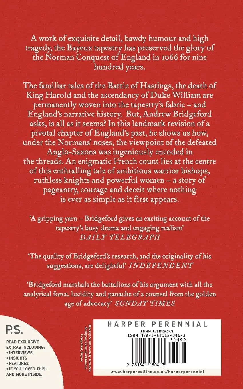 Rückseite: 9781841150413 | 1066 | The Hidden History of the Bayeux Tapestry | Andrew Bridgeford