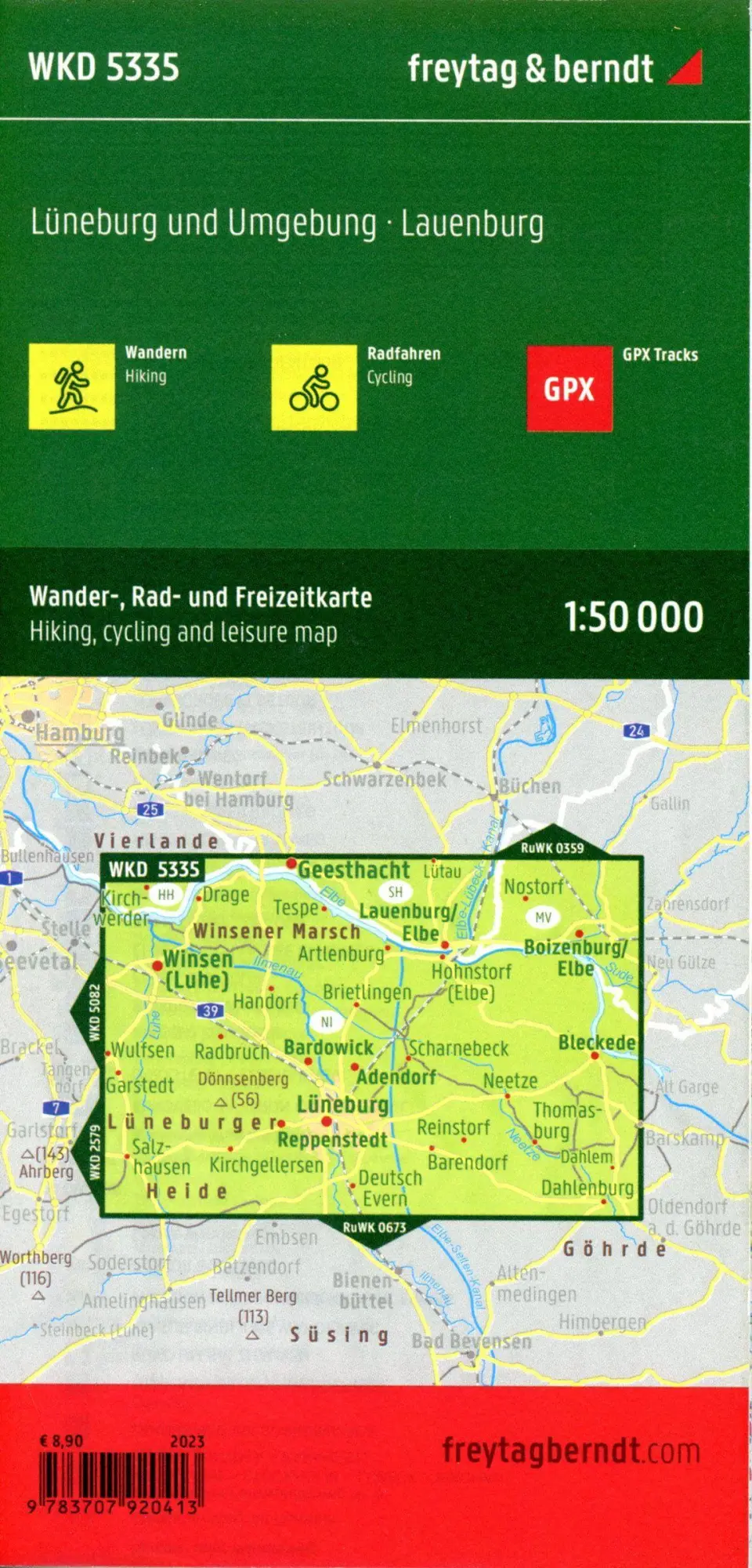 Bild: 9783707920413 | freytag &amp; berndt Wanderkarte WKD 5335 Lüneburg und Umgebung,...