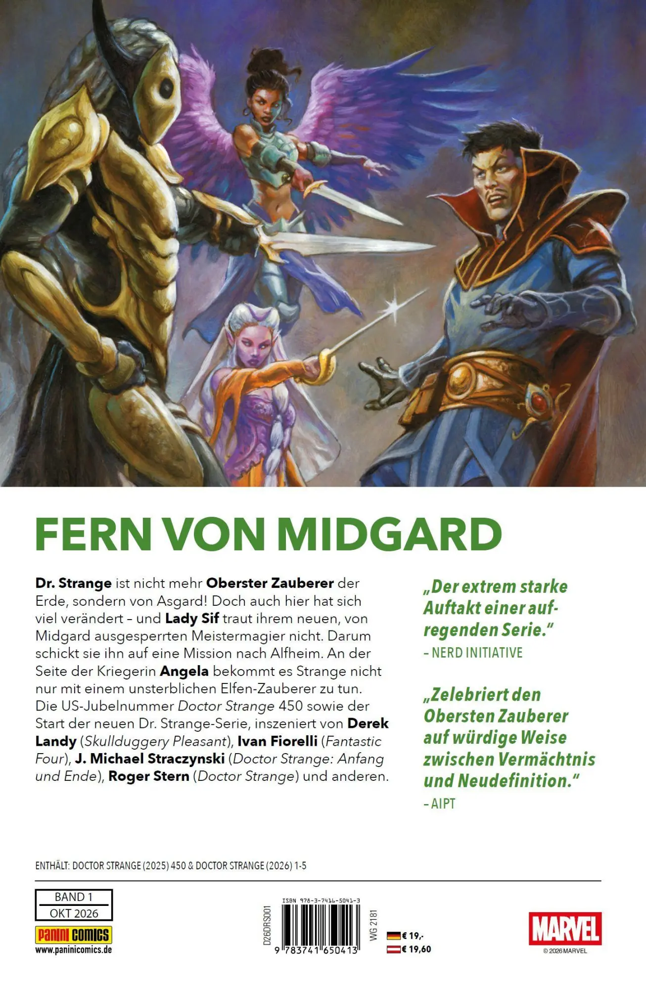 Rückseite: 9783741650413 | Doctor Strange - Neustart (3. Serie) | Bd. 1: Reise ins Ungewisse