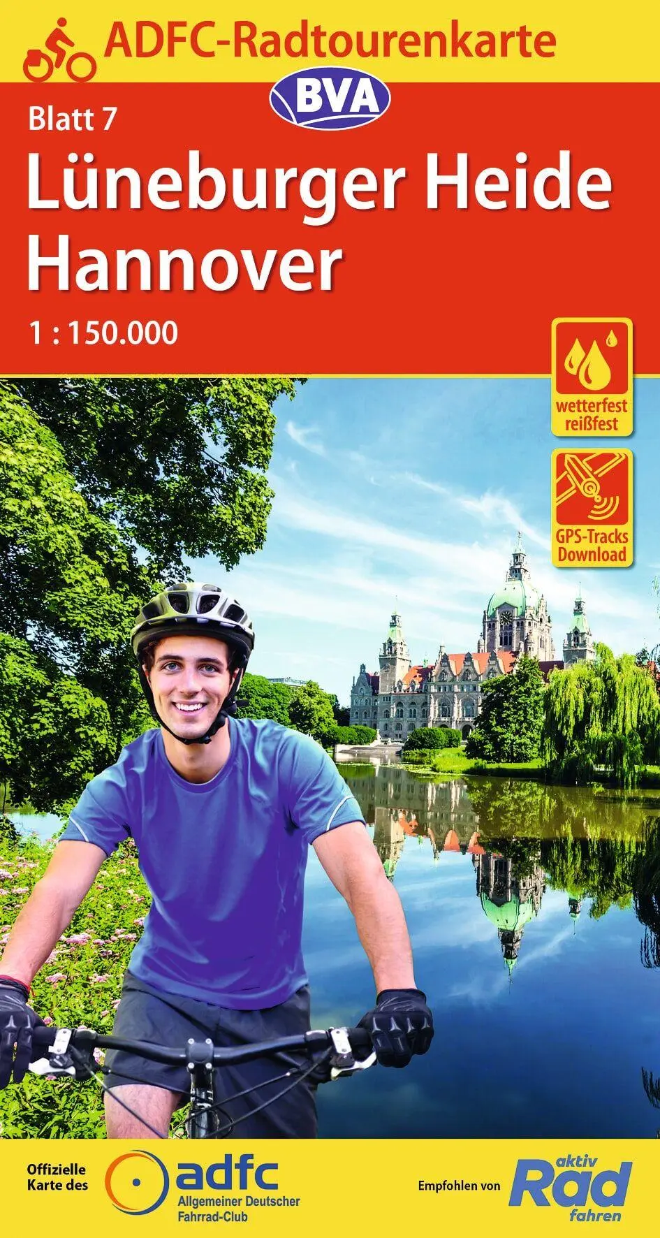 Cover: 9783969900413 | ADFC-Radtourenkarte 7 Lüneburger Heide /Hannover 1:150.000, reiß-...