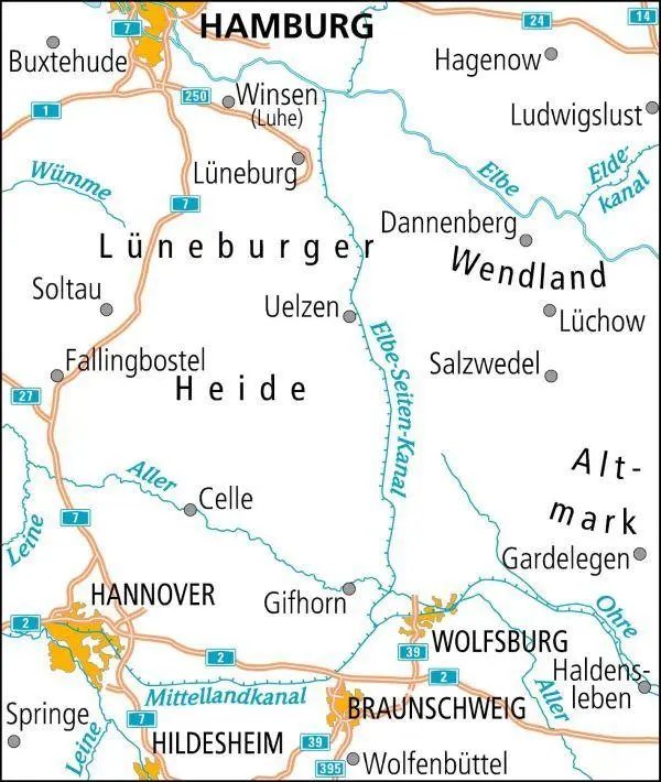 Bild: 9783969900413 | ADFC-Radtourenkarte 7 Lüneburger Heide /Hannover 1:150.000, reiß-...