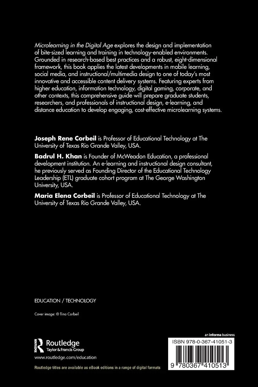 Rückseite: 9780367410513 | Microlearning in the Digital Age | Joseph Rene Corbeil (u. a.) | Buch