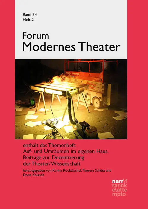 Cover: 9783381110513 | Forum Modernes Theater 34, 2 | Christopher Balme | Taschenbuch | 2024