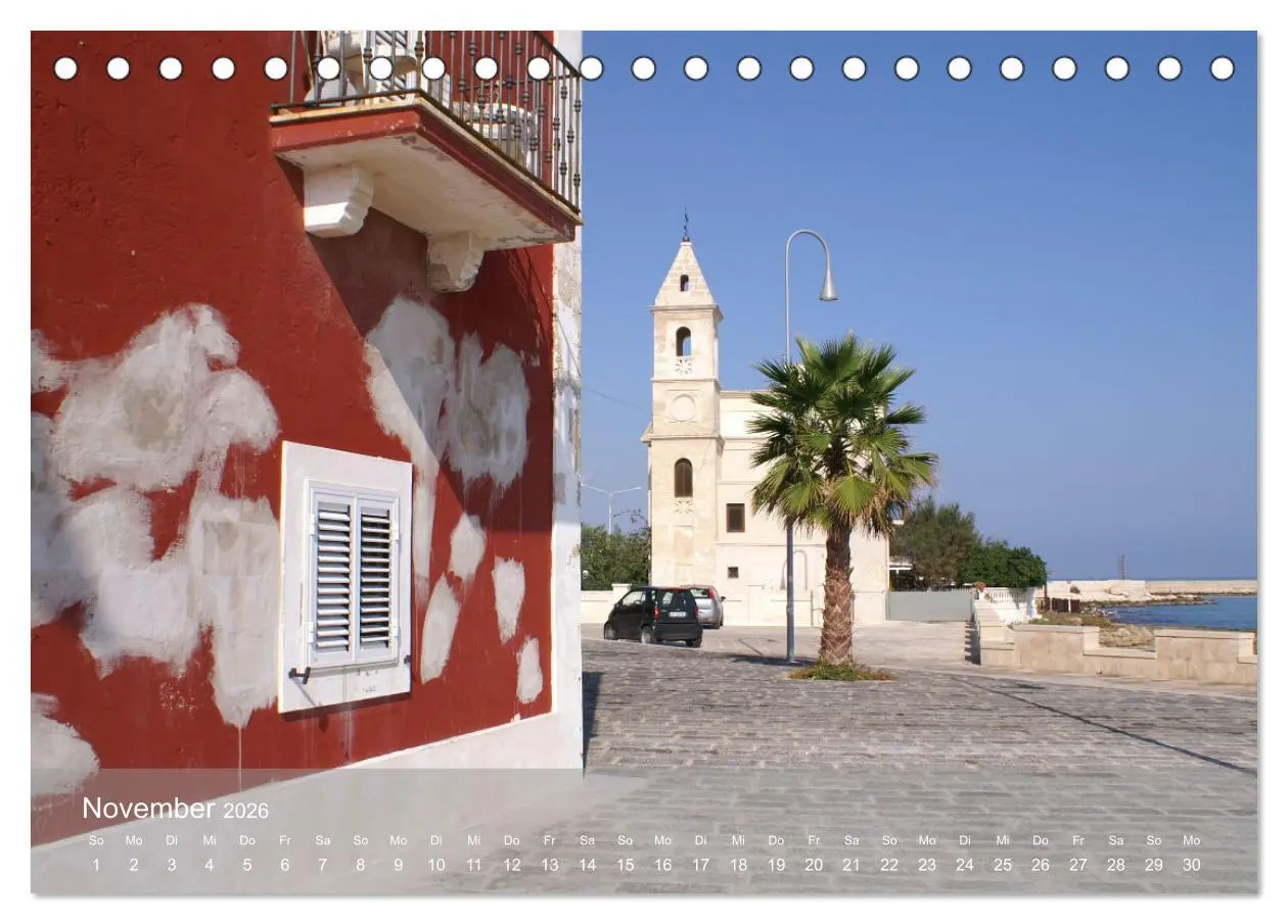 Bild: 9783457440513 | Apuliens Küstenorte (Tischkalender 2026 DIN A5 quer), CALVENDO...