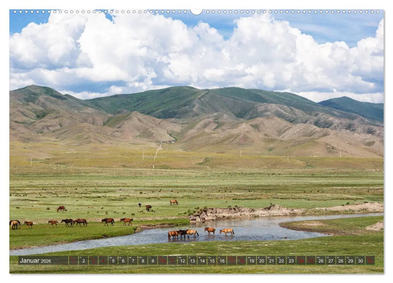 Bild: 9783457750513 | Kasachstan und Kirgistan (Wandkalender 2026 DIN A2 quer), CALVENDO...