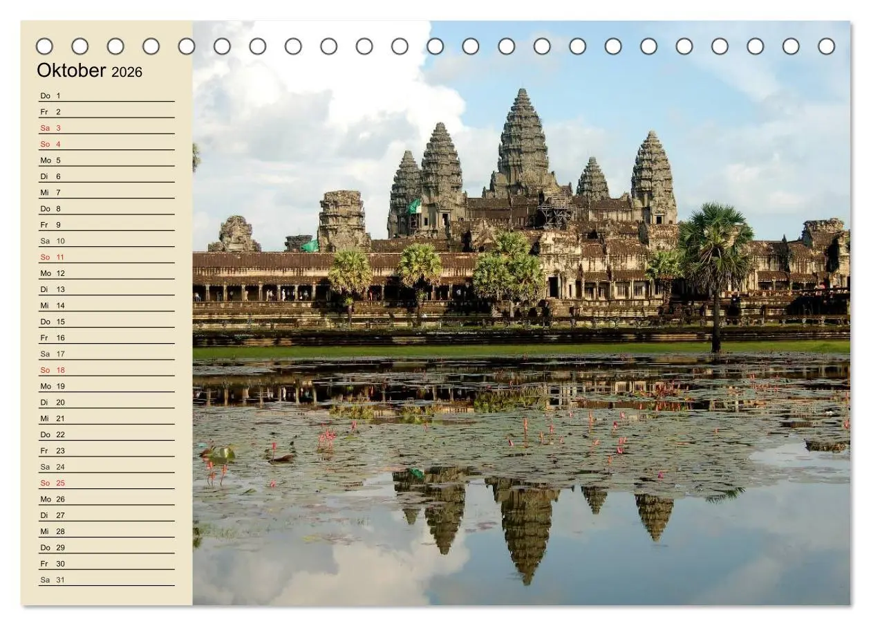 Bild: 9783457990513 | Kambodscha. Angkor Wat (Tischkalender 2026 DIN A5 quer), CALVENDO...