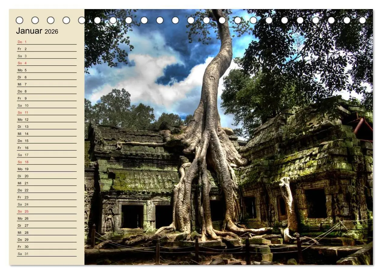 Bild: 9783457990513 | Kambodscha. Angkor Wat (Tischkalender 2026 DIN A5 quer), CALVENDO...
