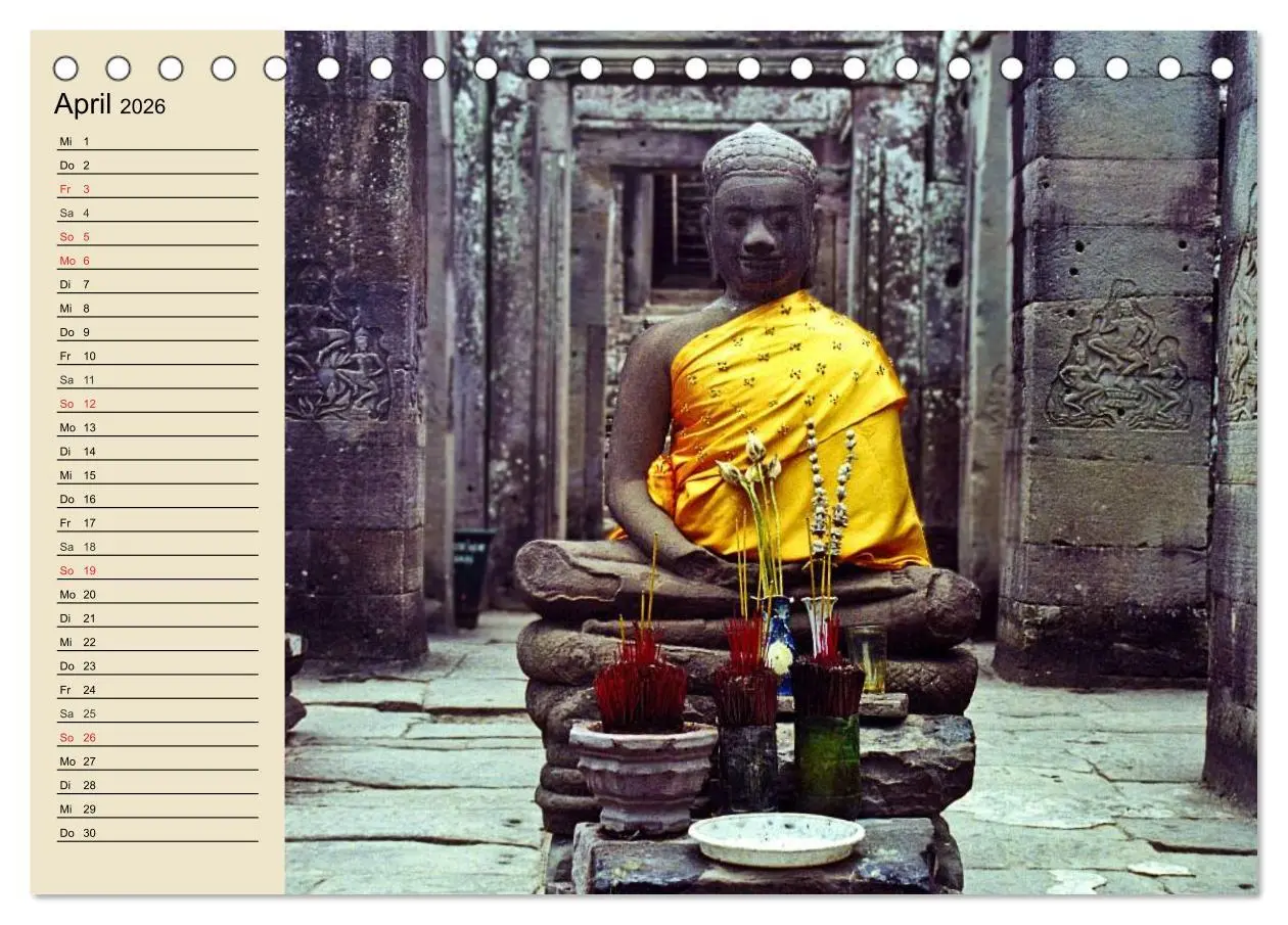Bild: 9783457990513 | Kambodscha. Angkor Wat (Tischkalender 2026 DIN A5 quer), CALVENDO...