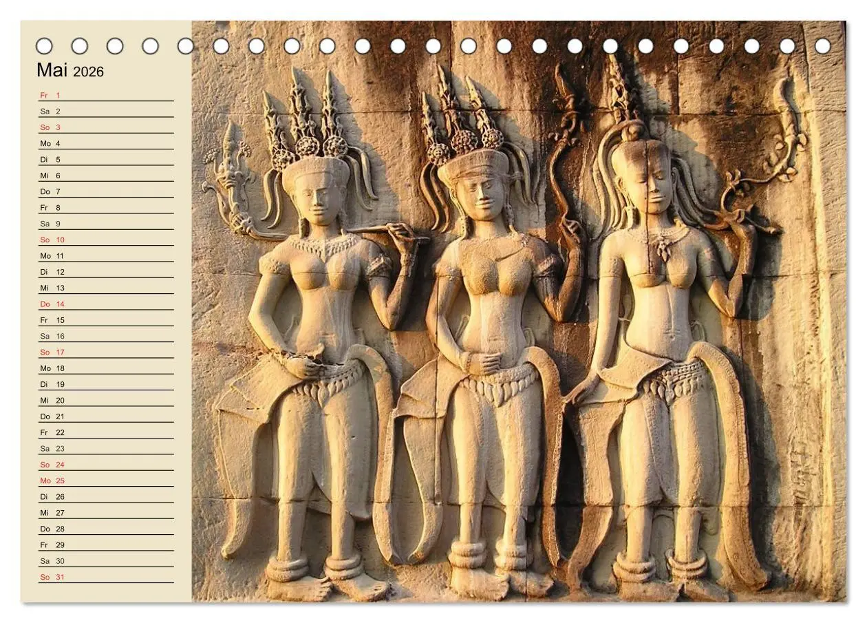 Bild: 9783457990513 | Kambodscha. Angkor Wat (Tischkalender 2026 DIN A5 quer), CALVENDO...
