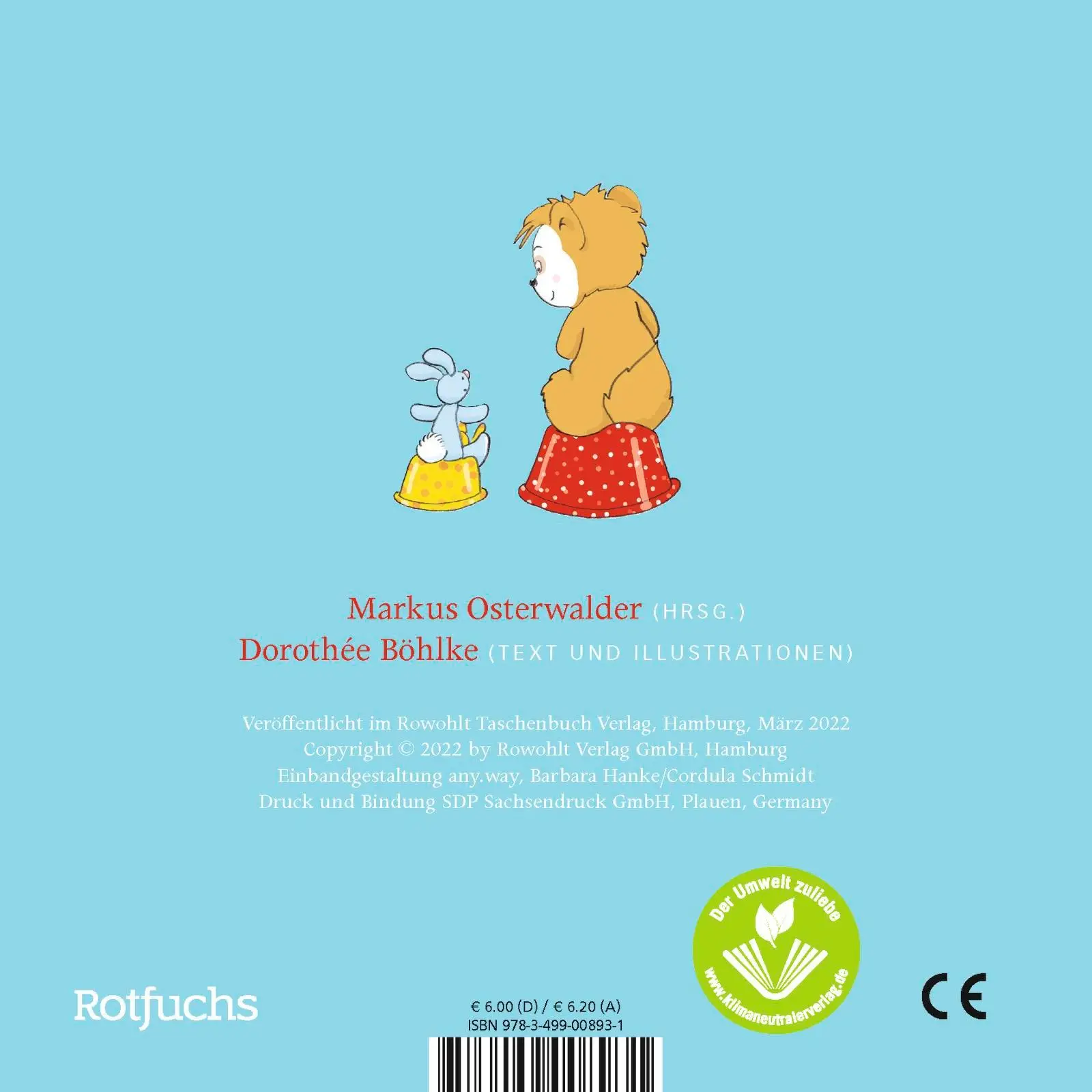 Rückseite: 9783757100513 | Bobo &amp; Hasi auf dem Töpfchen | Pappbilderbuch ab 12 Monaten | Böhlke