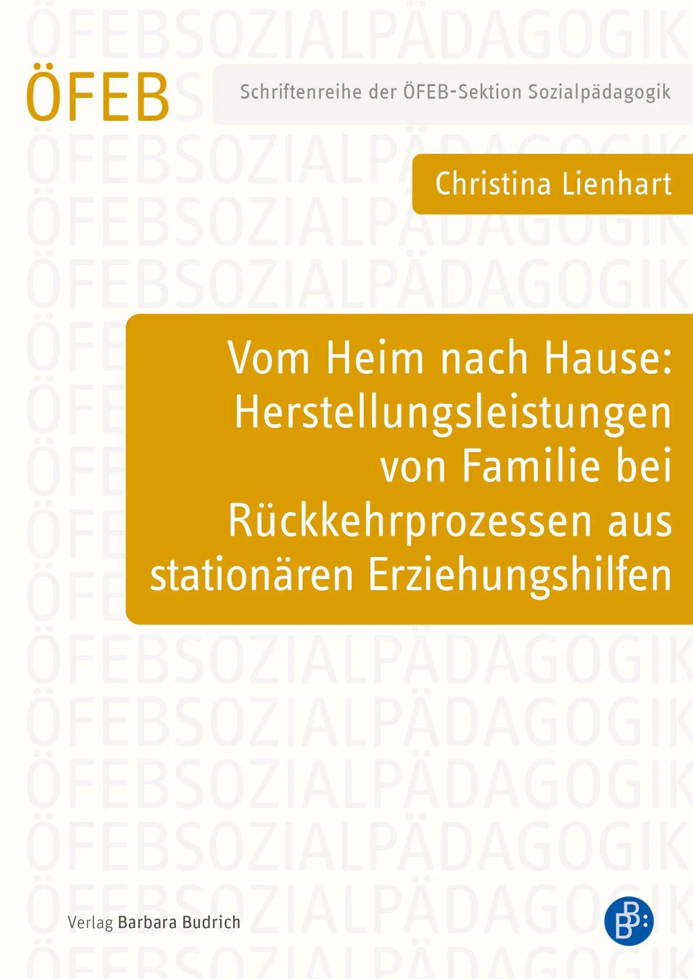 Cover: 9783847430513 | Vom Heim nach Hause: Herstellungsleistungen von Familie bei...