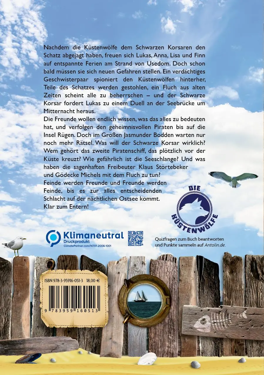 Rückseite: 9783959160513 | Der Fluch des Schwarzen Korsaren Bd.2 | Die Küstenwölfe | Nebe | Buch