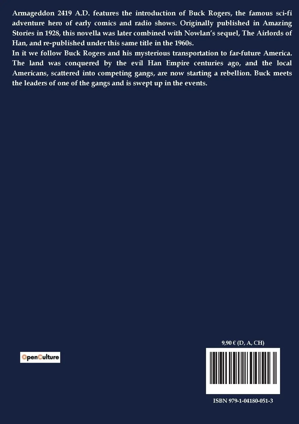 Rückseite: 9791041800513 | Armageddon 2419 A.D. | by Philip Francis Nowlan | Nowlan | Taschenbuch