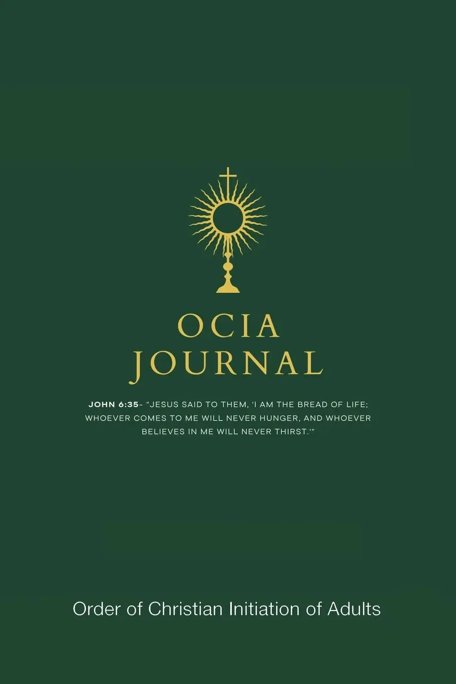 Cover: 9798385040513 | OCIA Journal | Order of Christian Initiation of Adults | Barnett