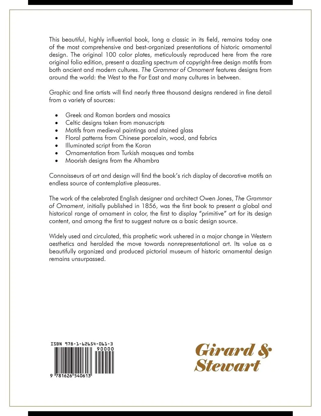 Rückseite: 9781626540613 | The Grammar of Ornament | Owen Jones | Taschenbuch | Englisch | 2015