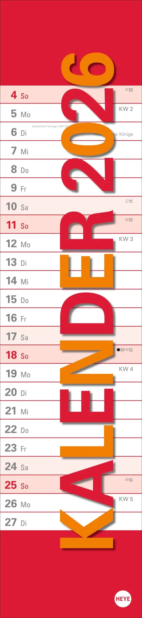 Cover: 9783756410613 | Langplaner XL 2026 | Heye | Kalender | Bürokalender Heye | 13 S.