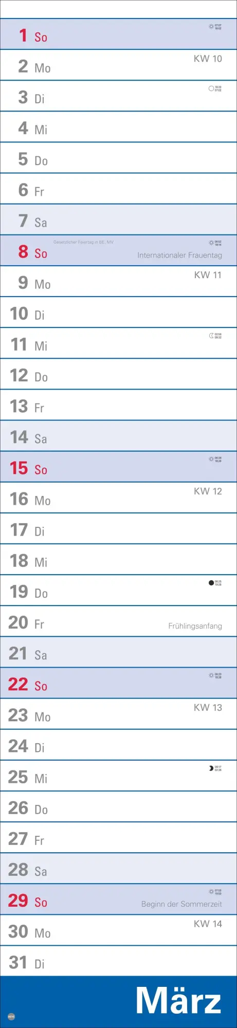 Bild: 9783756410613 | Langplaner XL 2026 | Heye | Kalender | Bürokalender Heye | 13 S.