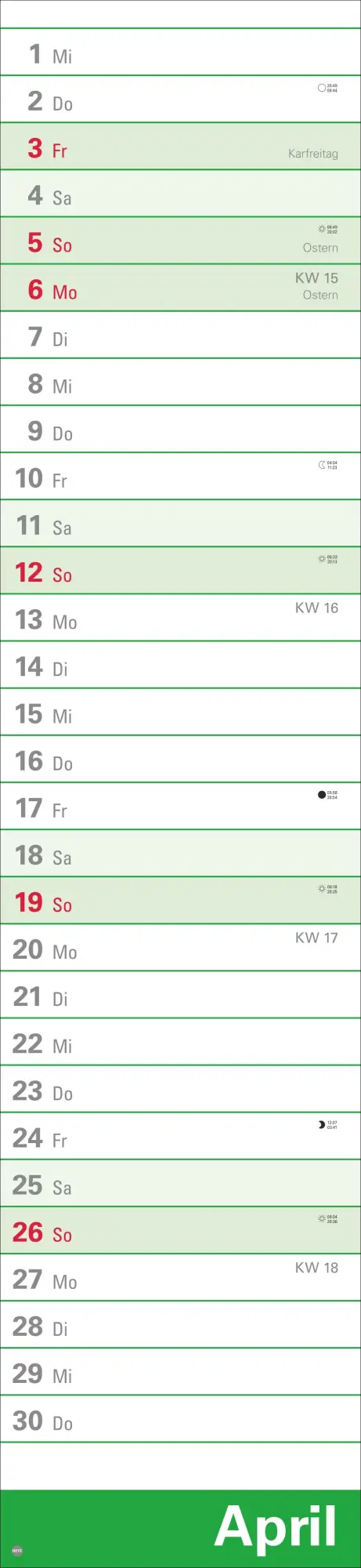 Bild: 9783756410613 | Langplaner XL 2026 | Heye | Kalender | Bürokalender Heye | 13 S.