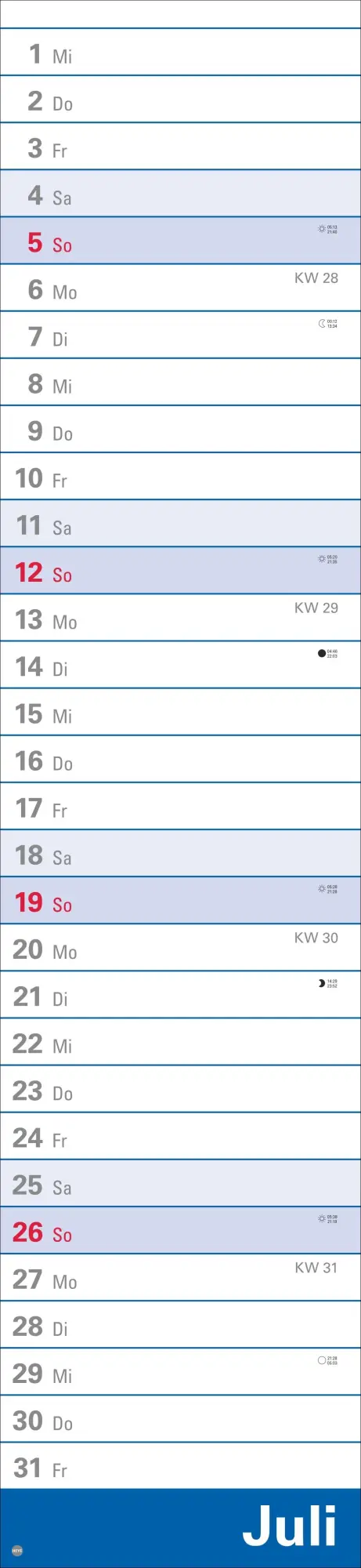 Bild: 9783756410613 | Langplaner XL 2026 | Heye | Kalender | Bürokalender Heye | 13 S.
