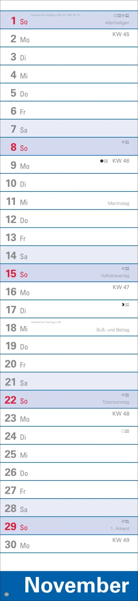 Bild: 9783756410613 | Langplaner XL 2026 | Heye | Kalender | Bürokalender Heye | 13 S.