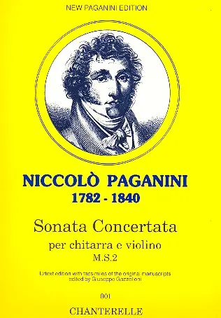 Cover: 9783890440613 | Sonata concertata per chitarra e violino | Nicolò Paganini